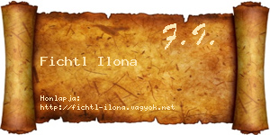 Fichtl Ilona névjegykártya